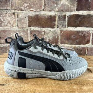 NWOT Puma Legacy Low Quarry Black Basket Ball Shoes Youth Sz 6C  (19381-01)